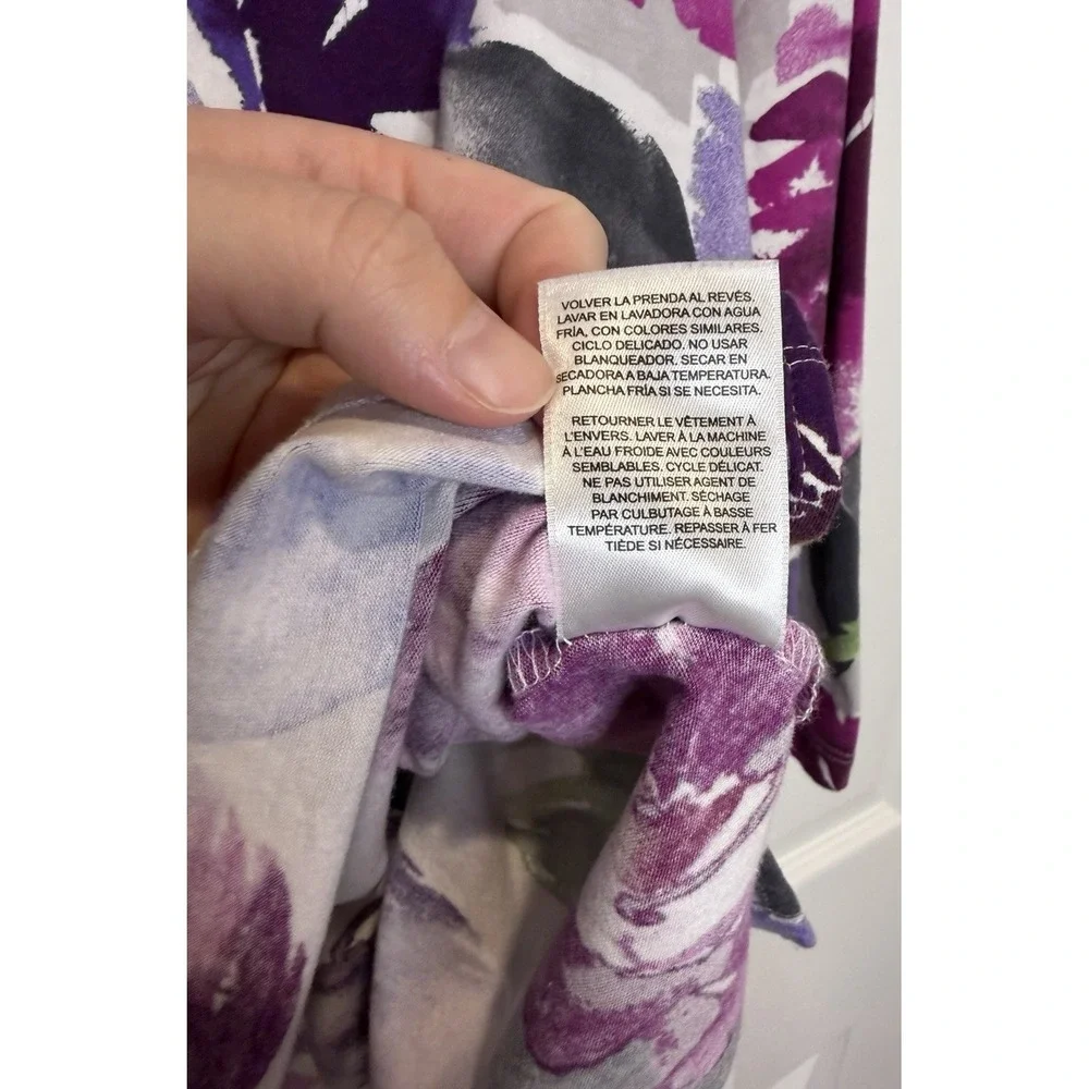 Alfred Dunner Womens Floral Top Size PXL Forest Fairy Indie Romantic Cottagecore - Picture 7 of 9